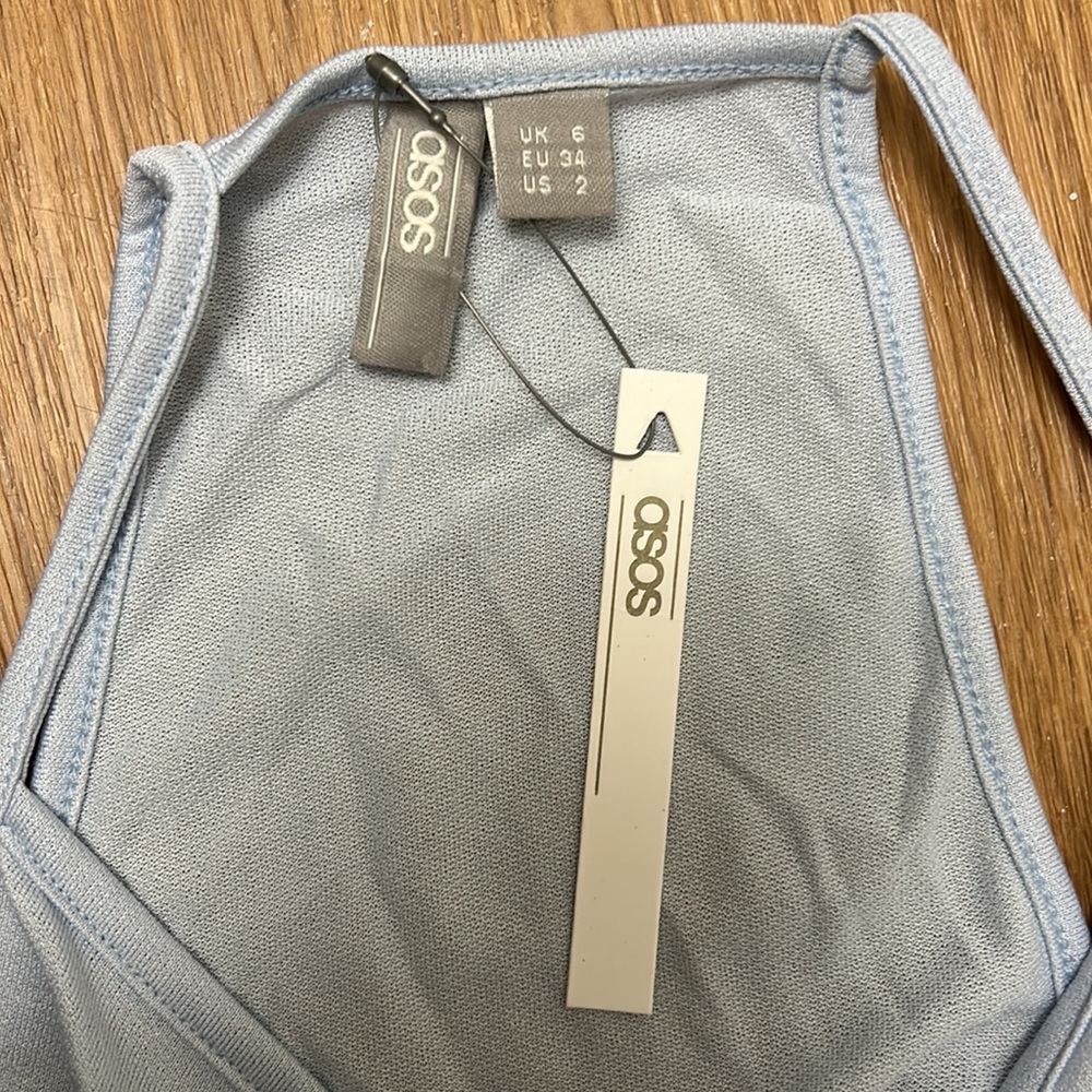 Brand New w/o Tag ASOS DESIGN tiered pleated maxi dress - Picture 4 of 4